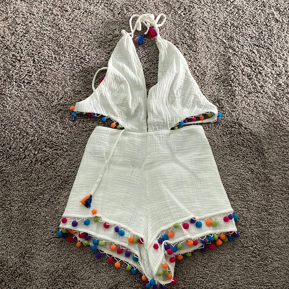 Majorelle pompom romper size s
